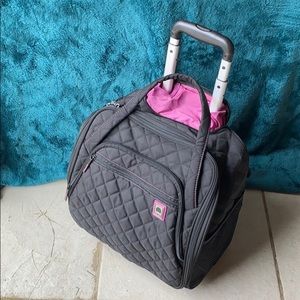 Quilted Rolling Underseat Tote- EXCLUSIVE